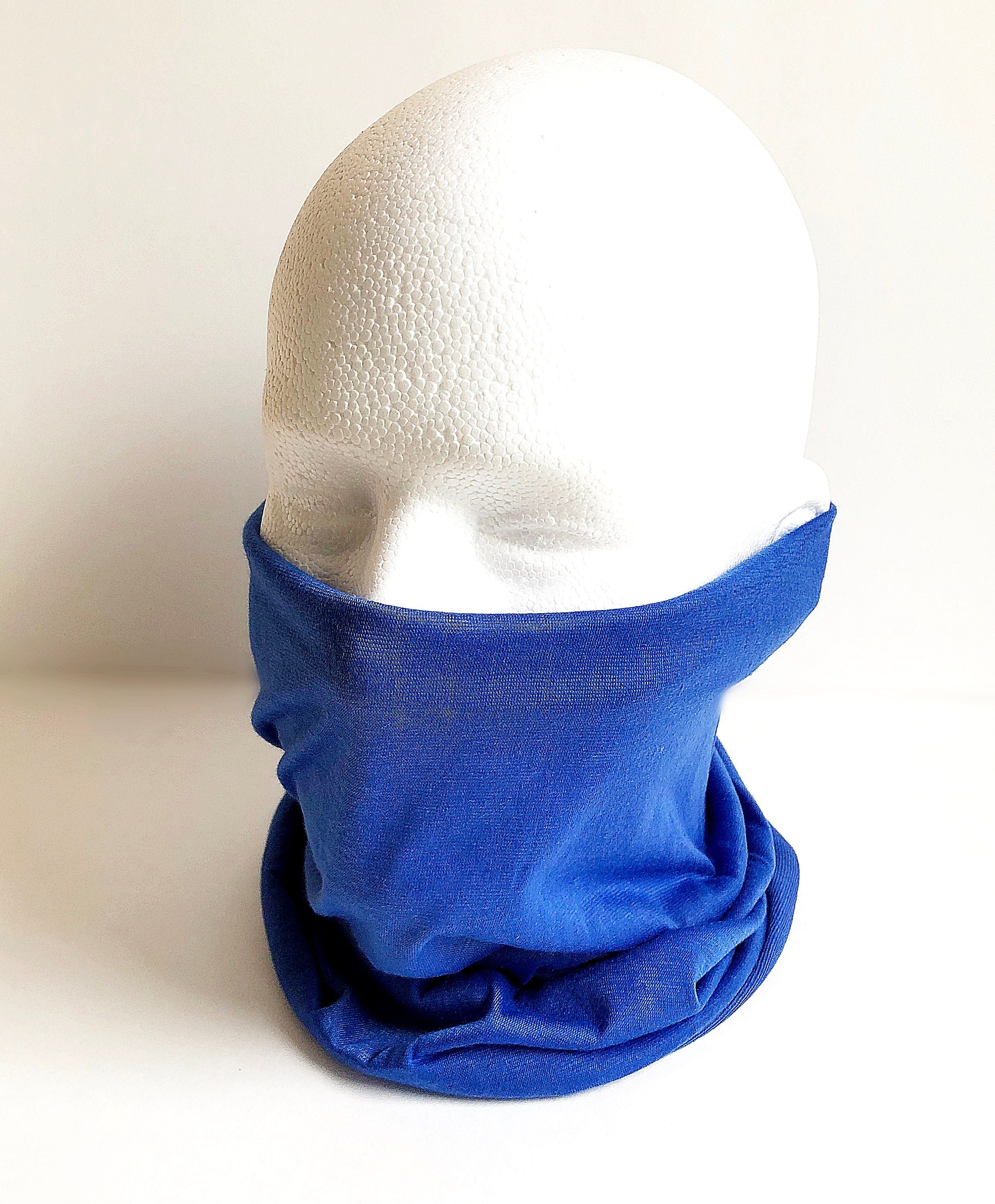 Blue Color Face Mask Scarf New Multi Functional Seamless Protective Covering Elastic Neck Gaiter Bandana Breathable Balaclava Head Wear N12